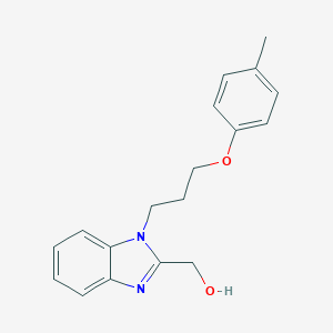 molecular formula C18H20N2O2 B359970 [1-[3-(4-Methylphenoxy)propyl]-2-benzimidazolyl]methanol CAS No. 615279-85-1