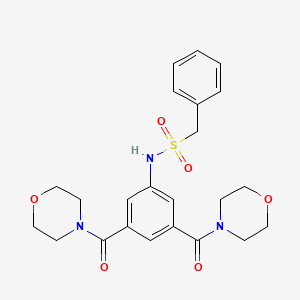 N-[3,5-bis(4-morpholinylcarbonyl)phenyl]-1-phenylmethanesulfonamide