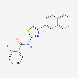 molecular formula C20H13IN2OS B3599735 2-iodo-N-(4-naphthalen-2-yl-1,3-thiazol-2-yl)benzamide 