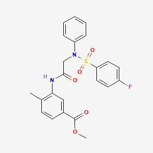 methyl 3-({N-[(4-fluorophenyl)sulfonyl]-N-phenylglycyl}amino)-4-methylbenzoate