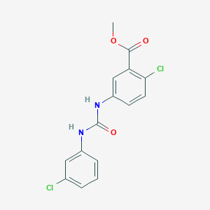 methyl 2-chloro-5-({[(3-chlorophenyl)amino]carbonyl}amino)benzoate