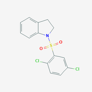 molecular formula C14H11Cl2NO2S B359979 1-(2,5-Dichloro-benzenesulfonyl)-2,3-dihydro-1H-indole CAS No. 326899-61-0