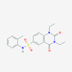 1,3-diethyl-N-(2-methylphenyl)-2,4-dioxo-1,2,3,4-tetrahydroquinazoline-6-sulfonamide