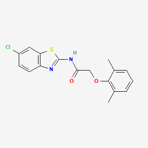 N-(6-chloro-1,3-benzothiazol-2-yl)-2-(2,6-dimethylphenoxy)acetamide