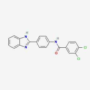 N-[4-(1H-benzimidazol-2-yl)phenyl]-3,4-dichlorobenzamide