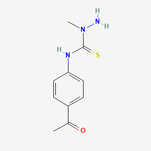 molecular formula C10H13N3OS B3599921 3-(4-Acetylphenyl)-1-amino-1-methylthiourea 