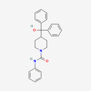 4-[hydroxy(diphenyl)methyl]-N-phenylpiperidine-1-carboxamide