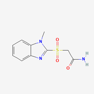 2-[(1-METHYL-1H-1,3-BENZODIAZOL-2-YL)SULFONYL]ACETAMIDE