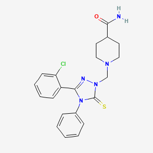 1-{[3-(2-chlorophenyl)-4-phenyl-5-thioxo-4,5-dihydro-1H-1,2,4-triazol-1-yl]methyl}piperidine-4-carboxamide