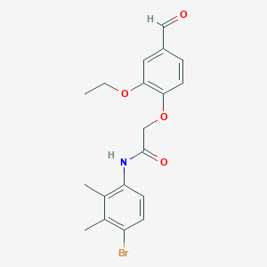 N-(4-bromo-2,3-dimethylphenyl)-2-(2-ethoxy-4-formylphenoxy)acetamide