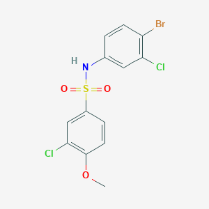 N-(4-bromo-3-chlorophenyl)-3-chloro-4-methoxybenzenesulfonamide