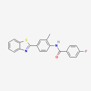 N-[4-(1,3-benzothiazol-2-yl)-2-methylphenyl]-4-fluorobenzamide