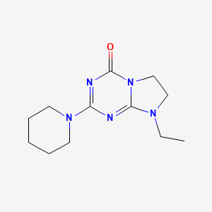 8-ETHYL-2-(PIPERIDIN-1-YL)-4H,6H,7H,8H-IMIDAZO[1,2-A][1,3,5]TRIAZIN-4-ONE