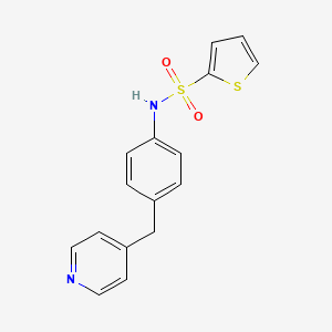 molecular formula C16H14N2O2S2 B3600106 N-[4-(4-pyridinylmethyl)phenyl]-2-thiophenesulfonamide 