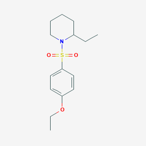molecular formula C15H23NO3S B360016 1-[(4-Ethoxyphenyl)sulfonyl]-2-ethylpiperidine CAS No. 457961-28-3