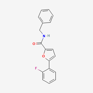 molecular formula C18H14FNO2 B3600164 N-benzyl-5-(2-fluorophenyl)-2-furamide 