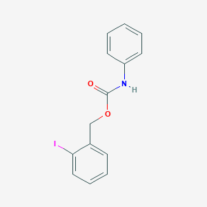 molecular formula C14H12INO2 B3600172 2-iodobenzyl phenylcarbamate 