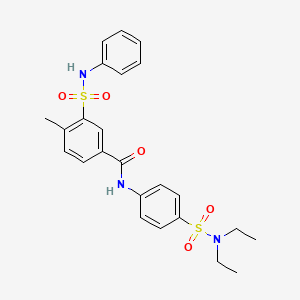 3-(anilinosulfonyl)-N-{4-[(diethylamino)sulfonyl]phenyl}-4-methylbenzamide