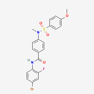 N-(4-bromo-2-fluorophenyl)-4-[[(4-methoxyphenyl)sulfonyl](methyl)amino]benzamide