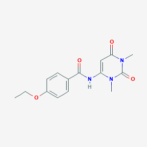 molecular formula C15H17N3O4 B360030 N-(1,3-dimethyl-2,6-dioxopyrimidin-4-yl)-4-ethoxybenzamide CAS No. 424819-10-3