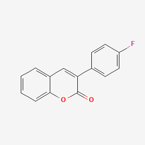 molecular formula C15H9FO2 B3600384 3-(4-fluorophenyl)-2H-chromen-2-one 