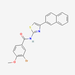 3-bromo-4-methoxy-N-(4-naphthalen-2-yl-1,3-thiazol-2-yl)benzamide