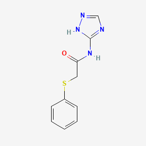 molecular formula C10H10N4OS B3600442 2-(phenylsulfanyl)-N-(4H-1,2,4-triazol-3-yl)acetamide 