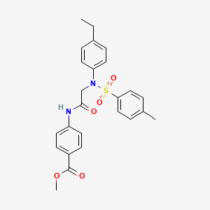 methyl 4-({N-(4-ethylphenyl)-N-[(4-methylphenyl)sulfonyl]glycyl}amino)benzoate