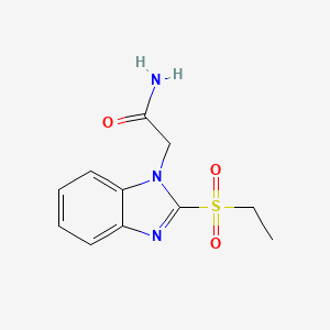 2-[2-(ETHANESULFONYL)-1H-1,3-BENZODIAZOL-1-YL]ACETAMIDE