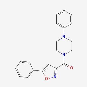 (5-PHENYL-3-ISOXAZOLYL)(4-PHENYLPIPERAZINO)METHANONE