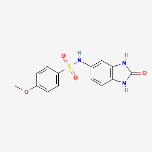 4-methoxy-N-(2-oxo-2,3-dihydro-1H-benzimidazol-5-yl)benzenesulfonamide