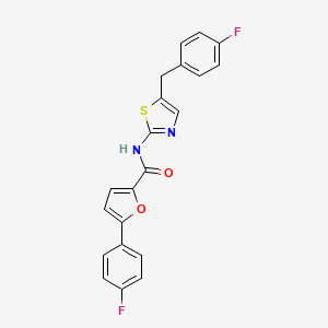 N-[5-(4-fluorobenzyl)-1,3-thiazol-2-yl]-5-(4-fluorophenyl)-2-furamide