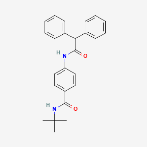 N-(tert-butyl)-4-[(diphenylacetyl)amino]benzamide