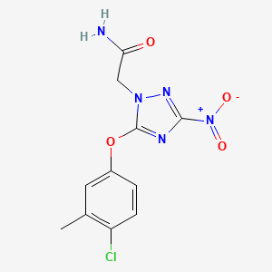 2-[5-(4-chloro-3-methylphenoxy)-3-nitro-1H-1,2,4-triazol-1-yl]acetamide