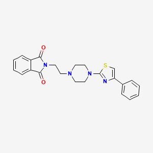 2-{2-[4-(4-phenyl-1,3-thiazol-2-yl)-1-piperazinyl]ethyl}-1H-isoindole-1,3(2H)-dione