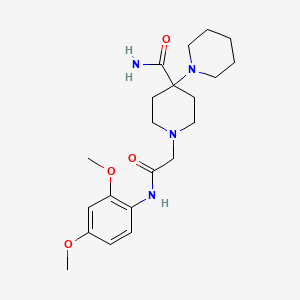 1'-{2-[(2,4-dimethoxyphenyl)amino]-2-oxoethyl}-1,4'-bipiperidine-4'-carboxamide