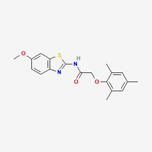 N-(6-methoxy-1,3-benzothiazol-2-yl)-2-(2,4,6-trimethylphenoxy)acetamide