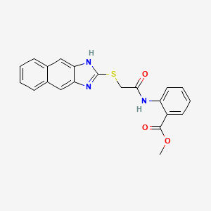 methyl 2-{[(1H-naphtho[2,3-d]imidazol-2-ylthio)acetyl]amino}benzoate