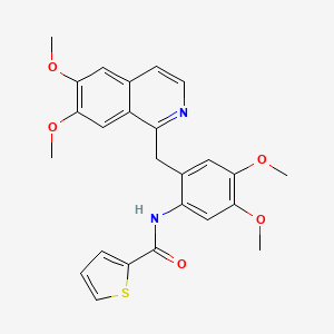 N-{2-[(6,7-dimethoxy-1-isoquinolinyl)methyl]-4,5-dimethoxyphenyl}-2-thiophenecarboxamide