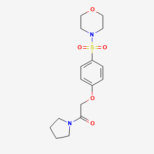 4-({4-[2-oxo-2-(1-pyrrolidinyl)ethoxy]phenyl}sulfonyl)morpholine