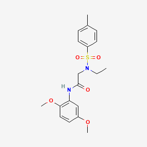 N~1~-(2,5-dimethoxyphenyl)-N~2~-ethyl-N~2~-[(4-methylphenyl)sulfonyl]glycinamide