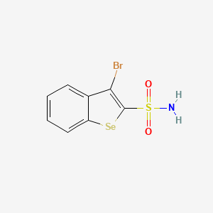 molecular formula C8H6BrNO2SSe B3600619 3-bromo-1-benzoselenophene-2-sulfonamide 