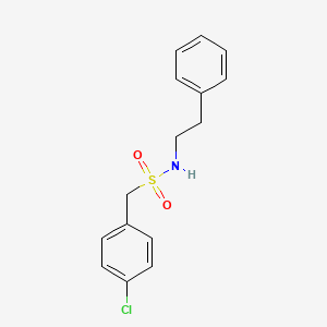 molecular formula C15H16ClNO2S B3600634 (4-CHLOROPHENYL)-N-PHENETHYLMETHANESULFONAMIDE 