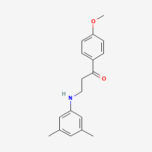 3-(3,5-Dimethylanilino)-1-(4-methoxyphenyl)propan-1-one