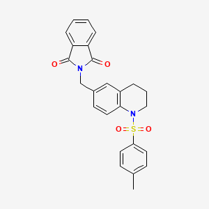 2-({1-[(4-methylphenyl)sulfonyl]-1,2,3,4-tetrahydro-6-quinolinyl}methyl)-1H-isoindole-1,3(2H)-dione