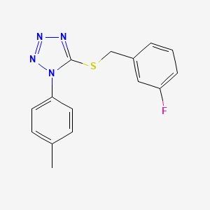 5-[(3-fluorobenzyl)thio]-1-(4-methylphenyl)-1H-tetrazole