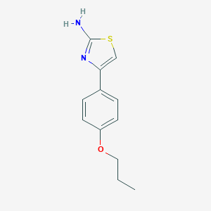 molecular formula C12H14N2OS B360070 4-(4-Propoxy-phenyl)-thiazol-2-ylamine CAS No. 15850-30-3