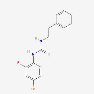 N-(4-bromo-2-fluorophenyl)-N'-(2-phenylethyl)thiourea