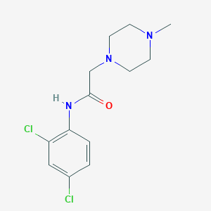 molecular formula C13H17Cl2N3O B3600779 N-(2,4-dichlorophenyl)-2-(4-methyl-1-piperazinyl)acetamide 