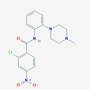 2-chloro-N-[2-(4-methyl-1-piperazinyl)phenyl]-4-nitrobenzamide